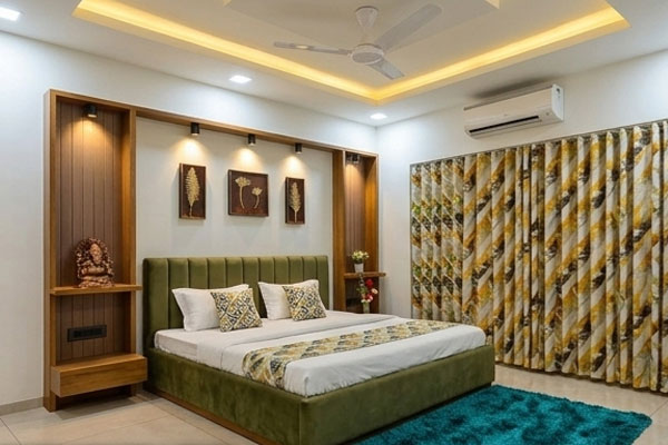 Modern luxury bedroom interior design