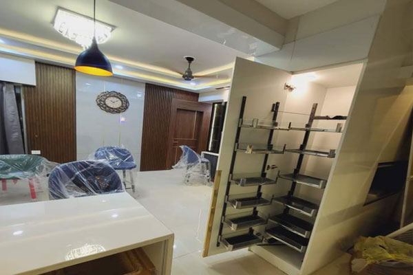 Luxury living dining room setup