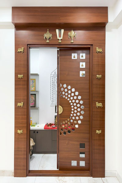 Beautiful modular puja room design