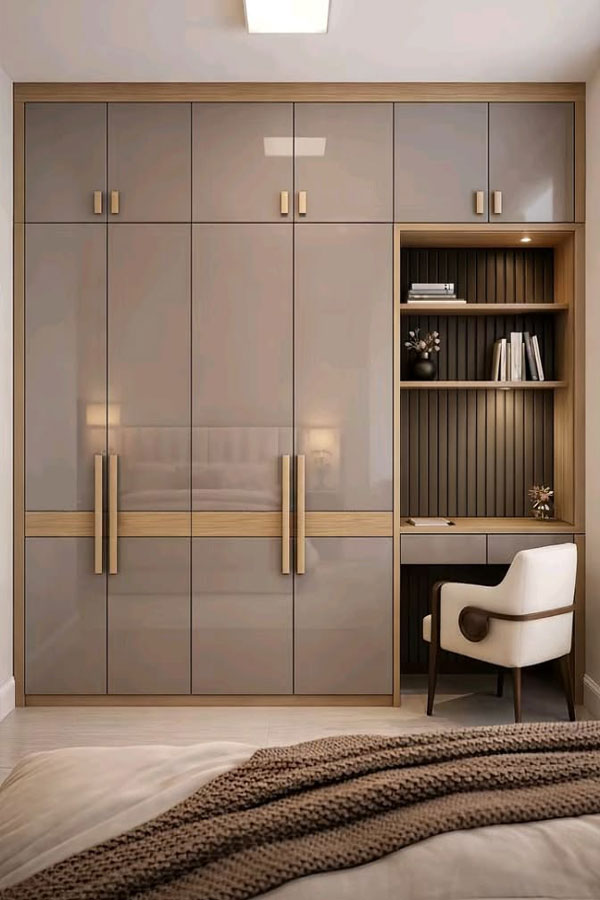Elegant sliding door wardrobe design